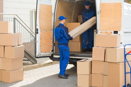 Student removals team helping with a flat move in Stockwell