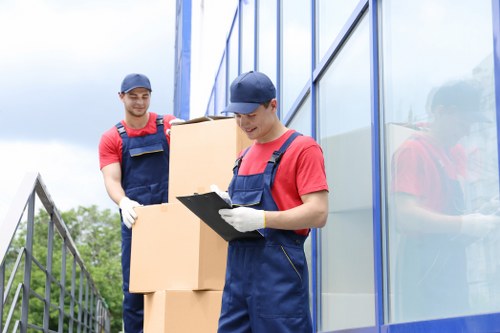 Local Stockwell packing team handling a flat move