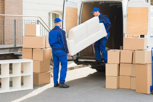 Furniture loading support for a Stockwell moving job