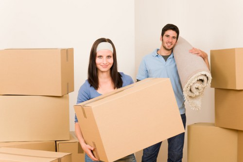 Unpacking boxes in a new Stockwell property